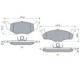 Set placute frana fata BOSCH pentru SEAT AROSA, SKODA FABIA I, II, VW FOX, LUPO I, POLO, dimensiuni 51.2 mm x 141.8 mm x 16.1 mm