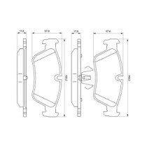 Set placute frana,frana disc BOSCH