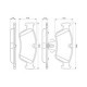 Set placute frana fata BOSCH pentru BMW 1 (E87), 3 (E90) 1.6/2.0/2.0D 06.04-12.11, inaltime 57.6 mm, latime 149.5 mm, grosime 17.8 mm