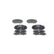 Set placute frana fata BOSCH SUZUKI GRAND VITARA I II 1.6-3.2 03.98, inaltime 54.7 mm, latime 138.2 mm, grosime 16.5 mm
