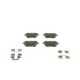 Set placute frana spate BOSCH pentru AUDI A6 C6, Q3; SEAT ALHAMBRA; VW CC B7, PASSAT B6/B7, SHARAN, TIGUAN 1.4-4.2 05.04-12.22