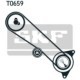 Set curea de distributie SKF pentru TOYOTA LAND CRUISER 4.2D 01.95-08.07, curea + pinion, latime 25.0 mm, 105 dinti
