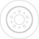 Disc frana TRW MOTO Spate Dreapta/Stanga 280.0 mm 82.0 mm 16.1 mm 72.0 mm pentru CITROEN JUMPER I FIAT DUCATO PEUGEOT BOXER VW PHAETON