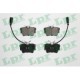 Set placute frana spate LPR pentru SEAT ALHAMBRA, VW SHARAN, TRANSPORTER T4 1.8-2.8, inaltime 50.9 mm, latime 94.7 mm, grosime 16.0 mm