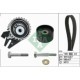 Set curea de distributie INA pentru ALFA ROMEO 147, 156, GT; FIAT FREEMONT, STILO 1.9D/2.0D 11.02-12.15, 198 dinti, latime 24 mm