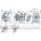 Compresor climatizare NISSENS pentru CITROEN BERLINGO, C3 II, C4, C5 III, DS3, PEUGEOT 207, R134a, 12V, 115 ml, 118 mm