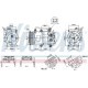 Compresor climatizare NISSENS pentru FORD B-MAX, ECOSPORT, FIESTA, FOCUS III, capacitate 160 ccm, tensiune 12.0 V, tip R134a