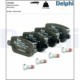 Set placute frana Spate DELPHI pentru VOLVO S80 II, V70 III, XC70 II; FORD FOCUS II, GALAXY II, KUGA I, MONDEO IV, S-MAX, LAND ROVER