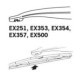 Lamela stergator TRICO ExactFit 250mm spate pentru DACIA DOKKER, DOKKER EXPRESS, SANDERO II, RENAULT GRAND SCENIC II, MEGANE II