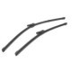 Lamela stergator fata SWF 600/480mm pentru AUDI, set 2 buc, tip jointless, cu spoiler, montaj fata, linie Visioflex