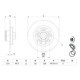 Disc frana BOSCH Spate Dreapta/Stanga cu inel ABS pentru MERCEDES CITAN MIXTO, RENAULT KANGOO, Diametru exterior 274.0 mm, inaltime 90.3 mm