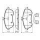 Set placute frana fata BOSCH pentru MERCEDES C (C204), C T-MODEL (S204), C (W204), E (A207), E (C207), E T-MODEL (S212), E (W212), SLC (R172), SLK (R172) 71.5mm x 146.2mm x 20.6mm