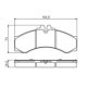 Set placute frana fata/spate BOSCH pentru MERCEDES SPRINTER 2-T, 3-T, 4-T, 5-T, VARIO, dimensiuni 73mm x 164.9mm x 19.2mm