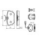Set placute frana Spate BOSCH cu instructiuni de montare tampon de amortizare SEAT ALHAMBRA VW CALIFORNIA T4 CAMPER SHARAN TRANSPORTER T4