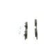 Set placute frana fata BOSCH pentru MITSUBISHI MIRAGE / SPACE STAR VI, MIRAGE VI 1.0/1.2/1.2LPG 01.12, Inaltime 44.2 mm, Latime 92.1 mm, Grosime 15.4 mm
