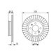 Disc frana BOSCH Fata Dreapta/Stanga pentru HYUNDAI I20 I 1.2/1.2LPG/1.4 09.08-12.15, Diametru exterior 256.0 mm, Inaltime 46.8 mm, Grosime 18.0 mm