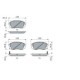 Set placute frana fata BOSCH pentru HYUNDAI IX35, SONATA VI, SONATA VII, KIA CADENZA I, CARENS III, SPORTAGE II, III 60.8x138.0x16.4 mm