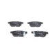 Set placute frana spate BOSCH pentru GREAT WALL VOLEEX C20R, LEXUS CT, SUBARU TREZIA, TOYOTA AURIS, CARINA V, COROLLA, PRIUS, RACTIS, URBAN CRUISER, VERSO S, YARIS 1.0-1.8H 12.87, inaltime 42.4 mm, latime 98.8 mm, grosime 14.3 mm
