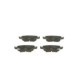 Set placute frana spate BOSCH pentru CHEVROLET VOLT, OPEL AMPERA-E, ASTRA K, INSIGNIA B, dimensiuni 46.5 mm x 106.5 mm x 17.1 mm