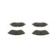 Set placute frana fata BOSCH pentru CHEVROLET AVEO/KALOS, DAEWOO KALOS 1.2-1.6, inaltime 48.8 mm, latime 132.8 mm, grosime 16.2 mm