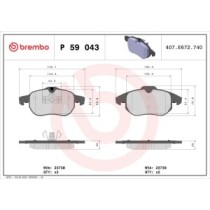 Placute de frana - Tuning BREMBO
