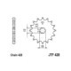 Pinion lant JT ZĘBATKI fata 14 dinti compatibil Suzuki 16 mm diametru poligon 428