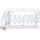Condensator climatizare NISSENS pentru VOLVO C30, C70 II, S40 II, V50 1.6-Electric 12.03-12.12, dimensiuni 373 mm x 660 mm x 16 mm