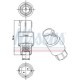 Comutator presiune aer conditionat NISSENS pentru FORD C-MAX, COUGAR, COURIER, FIESTA IV, V, FOCUS I, II 1.25-3.2D 02.96-08.14