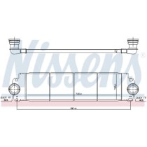 Intercooler, compresor NISSENS