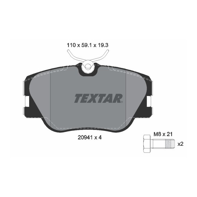 Set placute frana,frana disc TEXTAR
