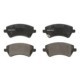 Set placute frana fata DELPHI TOYOTA COROLLA COROLLA VERSO 1.4-2.0D 01.01-03.08 57.3 mm inaltime 131.7 mm latime 17.2 mm grosime