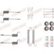 Set accesorii saboti frana parcare QUICK BRAKE pentru HYUNDAI IX35, KIA SPORTAGE III, OPEL GRANDLAND 1.2-2.4 08.09-
