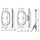 Set placute frana fata BOSCH pentru CITROEN C5 III, C6, DS4, DS5, PEUGEOT 308, 407, 508 I, 508/KOMBI, RCZ 1.6-3.0D 04.09