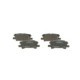Set placute frana Spate BOSCH pentru LEXUS RX, TOYOTA HIGHLANDER 2.4-3.5, dimensiuni: 43.0 mm x 102.1 mm x 15.3 mm