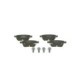 Set placute frana Spate BOSCH pentru FIAT 500L, TIPO; OPEL ADAM, CORSA E, Corsa E/HATCHBACK 1.0-1.6D 09.12, inaltime 47.5 mm, latime 95.8 mm, grosime 16.9 mm