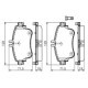 Set placute frana fata BOSCH pentru MERCEDES A (W176), B SPORTS TOURER (W246, W242), CLA (C117) 1.5D/1.6/1.8D 71.5mm x 129.0mm x 19.0mm