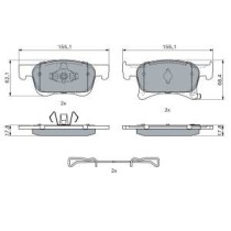 Set placute frana,frana disc BOSCH