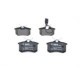 Set placute frana spate BOSCH pentru FORD GALAXY I, SEAT ALHAMBRA, VW SHARAN, inaltime 53 mm, latime 87.4 mm, grosime 17 mm