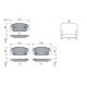 Set placute frana fata BOSCH pentru HYUNDAI GENESIS, I30, VELOSTER; KIA CEE&apos;D, OPTIMA, PRO CEE&apos;D 1.0-2.4, inaltime 60 mm, latime 141 mm, grosime 17.8 mm