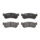 Set placute frana spate BOSCH pentru CHEVROLET LACETTI, NUBIRA, REZZO, DAEWOO LACETTI, NUBIRA, TACUMA, dimensiuni 38.9x104.5x14.6 mm