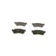 Set placute frana spate BOSCH pentru CHEVROLET LACETTI, NUBIRA, REZZO, DAEWOO LACETTI, NUBIRA, TACUMA, dimensiuni 38.9x104.5x14.6 mm