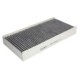 Filtru aer habitaclu carbon activat PURRO pentru CITROEN C5 II, C5 II/KOMBI, C6; PEUGEOT 407 1.6D-3.0 03.04, dimensiuni 38x153x313 mm