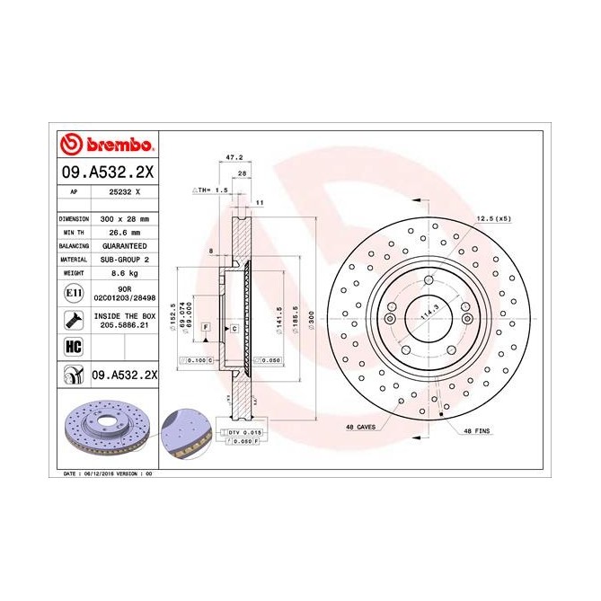 Disc frana BREMBO