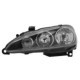 Far Stanga DEPO Lampa frontala H1/H7/PY21W/W5W electric cu motor negru pentru ALFA ROMEO 147 01.04-