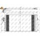 Condensator climatizare NRF aer mai rece Mercedes Viano (W639) 03 - (+ AC) / Vito (W639) 03 - (+ AC) 390 mm x 665 mm x 16 mm