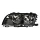 Far TYC lampa frontala stanga H7/H7 electric cu motor pentru BMW 3 E46 culoare insert negru