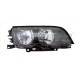 Far TYC lampa frontala stanga H7/H7 electric cu motor pentru BMW 3 E46 culoare insert negru