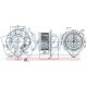 Ventilator habitaclu NISSENS pentru AUDI A4 B5, SKODA SUPERB I, VW PASSAT B5, PASSAT B5.5, diametru 145 mm, adâncime 151 mm
