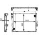 Radiator racire motor MAHLE pentru BMW 3 (E46), Z4 (E85, E86) 1.6-3.2, dimensiuni 580x445x32 mm, material aluminiu