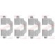 Set accesorii placute frana Spate QUICK BRAKE pentru RENAULT GRAND SCENIC III, MEGANE, MEGANE III, MEGANE IV, SCENIC III, VEL SATIS 1.0-3.5